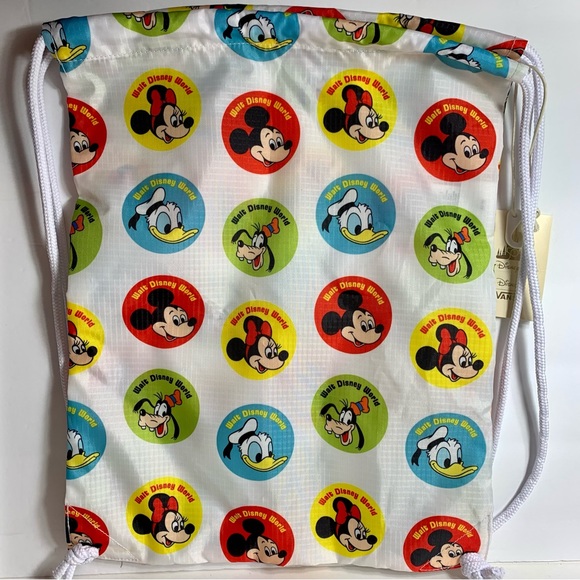 NWT. Vans Disney Cinch Bag By Vans - Mickey And Friends. - Picture 7 of 12
